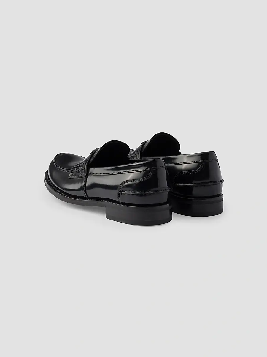 Prada Men's Men's Brushed Leather Loafers | Thumbnail 3 Prada Men's Men's Brushed Leather Loafers | Thumbnail 3