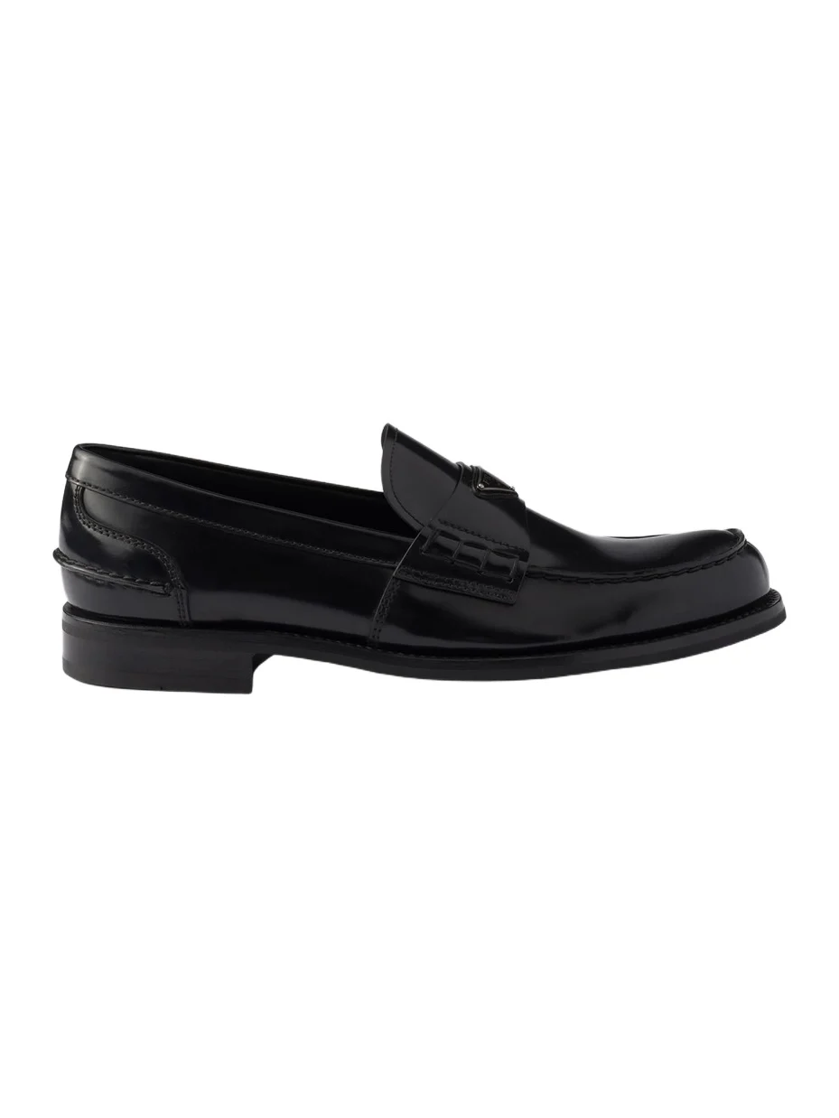 Prada Men's Men's Brushed Leather Loafers
