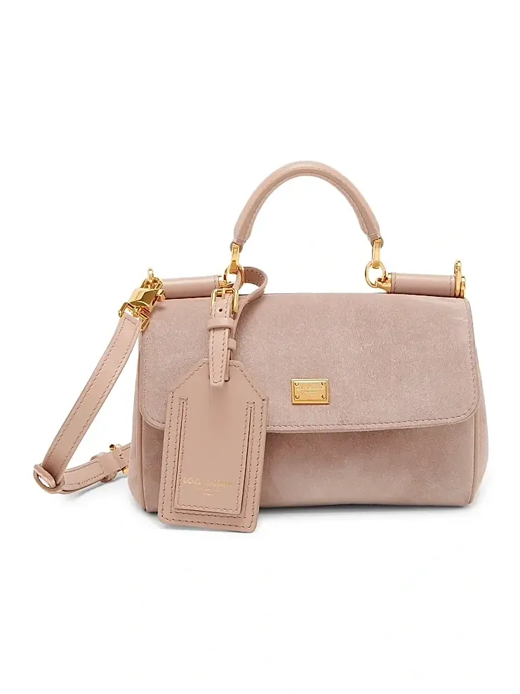 Dolce & Gabbana Women's My Sicily Suede Top Handle Bag