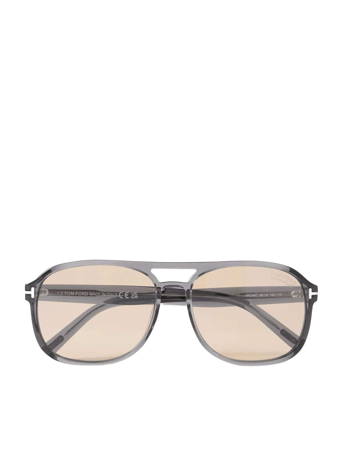 Tom Ford Rosco Double-Bridge Aviator-Style Acetate Sunglasses - Men