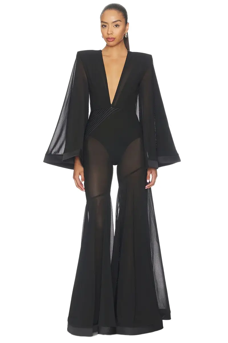 Illusion Survives Love 2 Pc Mesh Jumpsuit Illusion Survives Love 2 Pc Mesh Jumpsuit