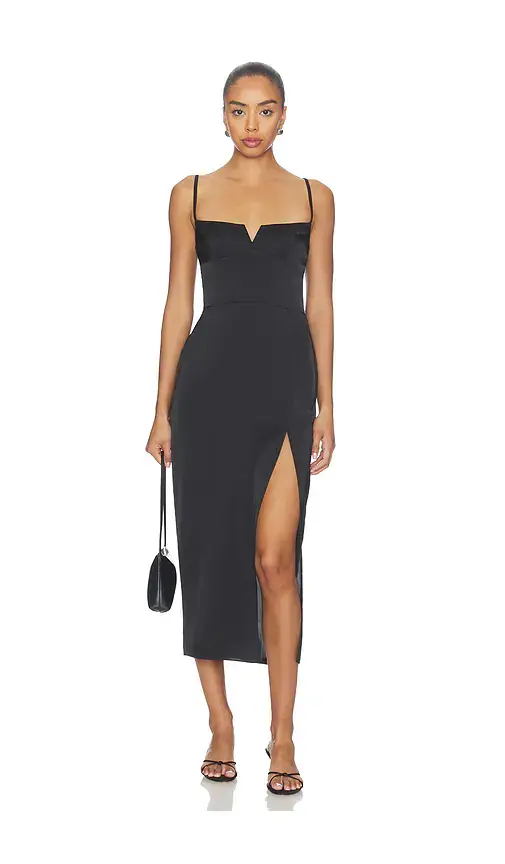 Amanda Uprichard Lyra Midi Dress | Image 1 Amanda Uprichard Lyra Midi Dress | Image 1