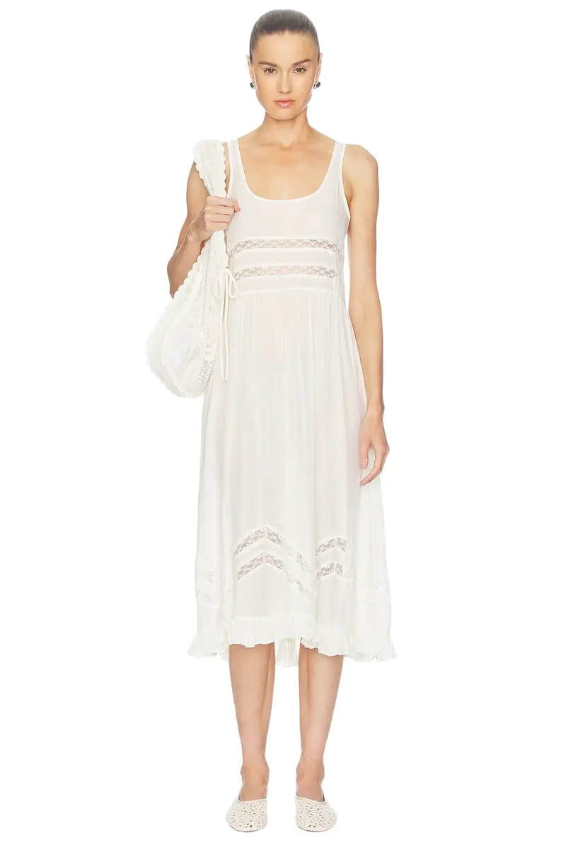 X Intimately Voile And Lace Midi Dress X Intimately Voile And Lace Midi Dress