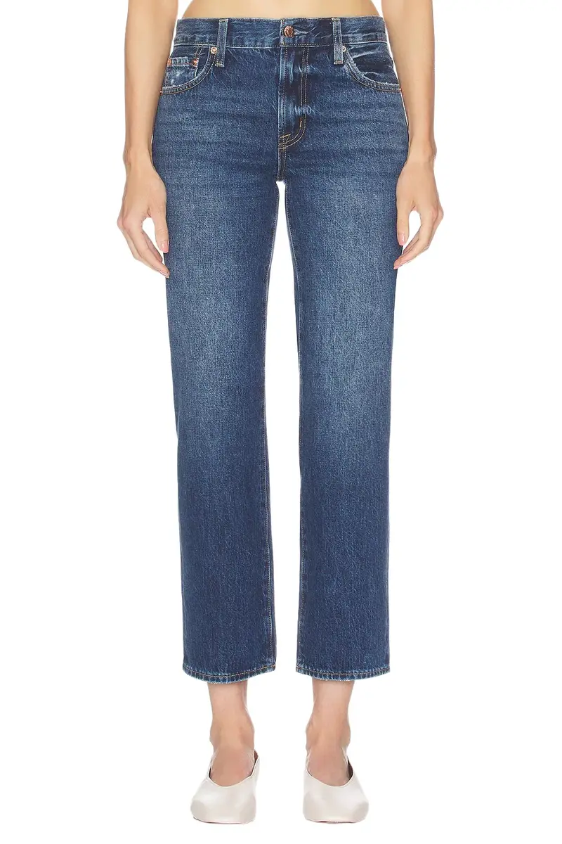Pistola Issa Mid Rise Ankle Straight Leg Jeans