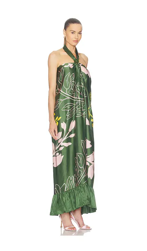 VERANDAH Halter Maxi Dress | Thumbnail 2