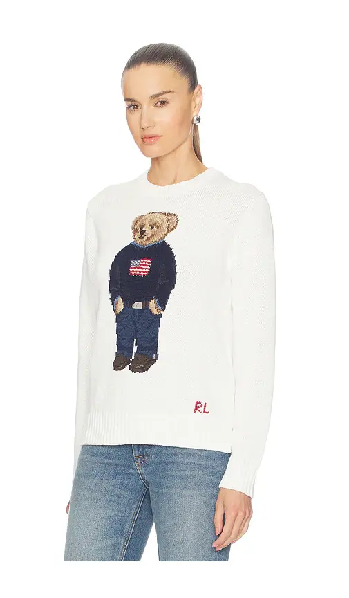 Polo Ralph Lauren Linen Bear Sweater Long Sleeve Pullover | Thumbnail 2 Polo Ralph Lauren Linen Bear Sweater Long Sleeve Pullover | Thumbnail 2