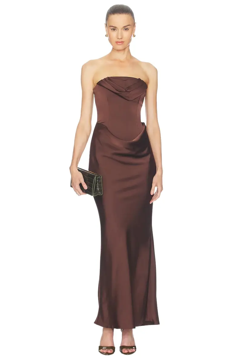 Corsage Long Dress