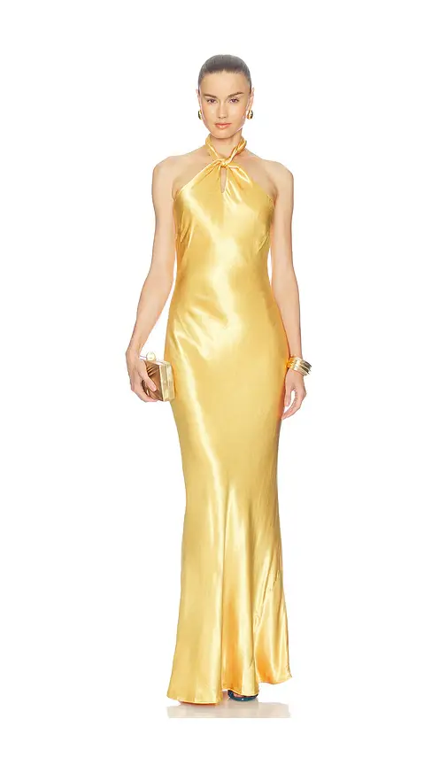 L'Agence Saphara Halter Gown