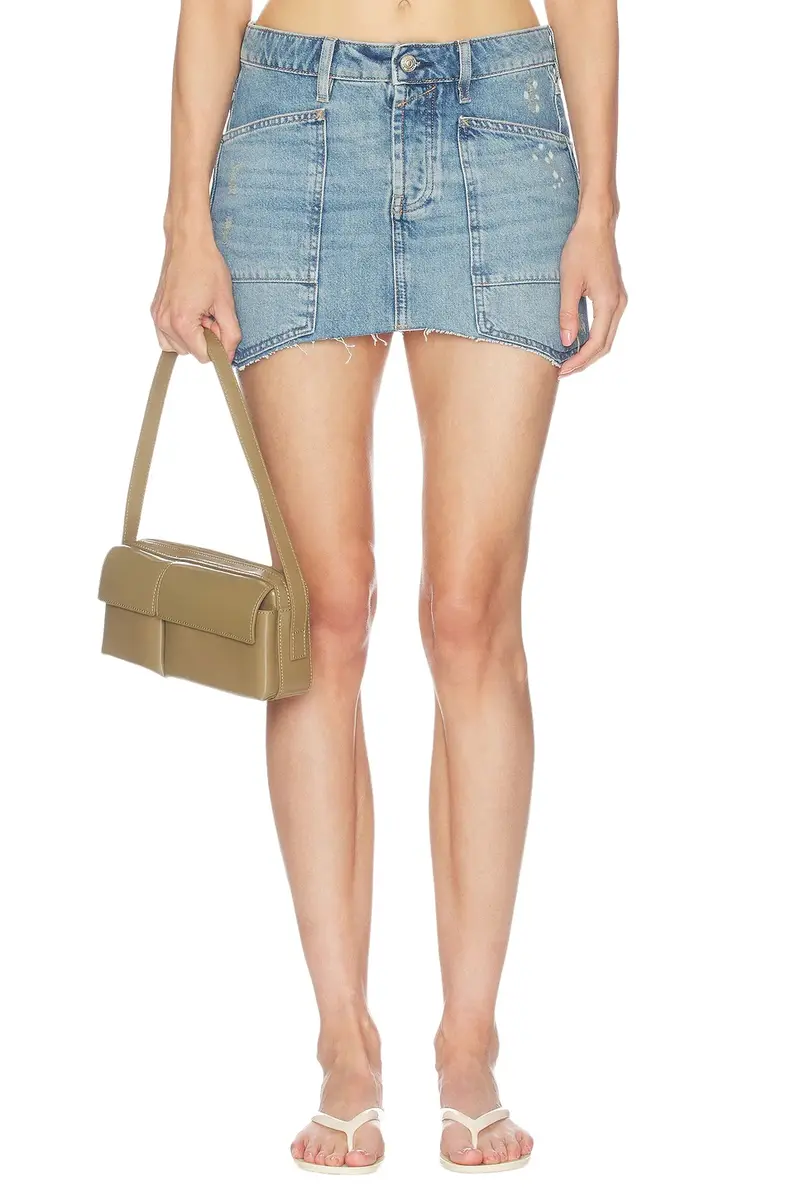 X We The Free Dolly Denim Mini Skirt X We The Free Dolly Denim Mini Skirt