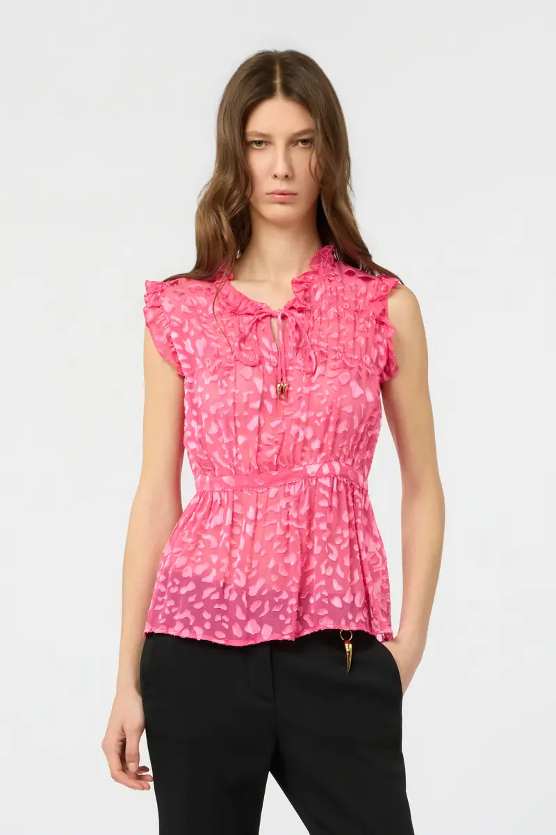 Roberto Cavalli Pink Tone-On-Tone Leopard Shirt | Thumbnail 2 Roberto Cavalli Pink Tone-On-Tone Leopard Shirt | Thumbnail 2