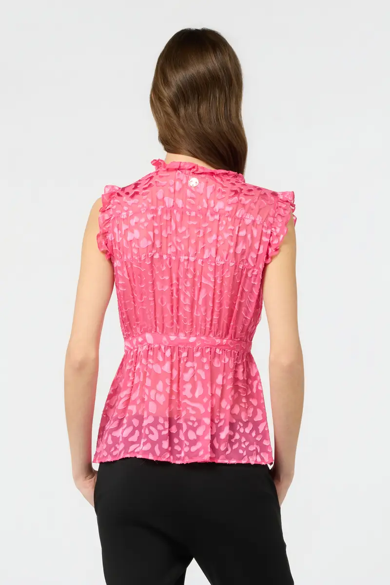 Roberto Cavalli Pink Tone-On-Tone Leopard Shirt | Thumbnail 3 Roberto Cavalli Pink Tone-On-Tone Leopard Shirt | Thumbnail 3