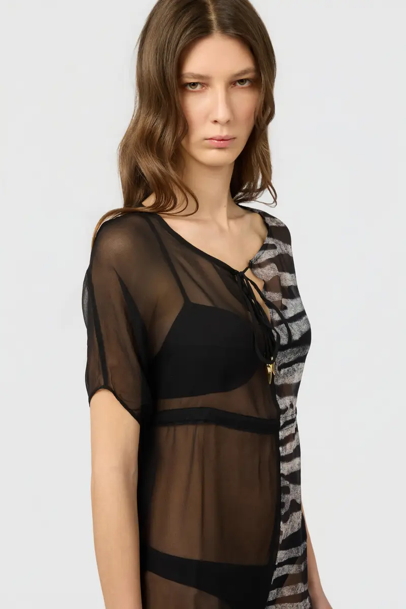 Roberto Cavalli Zebra Print Kaftan | Thumbnail 4