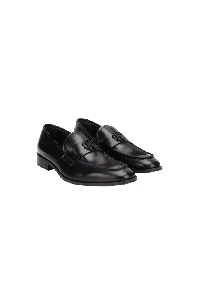 Roberto Cavalli Black Classic Loafer | Image 1 Roberto Cavalli Black Classic Loafer | Image 1