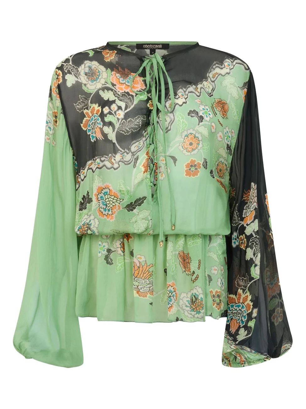 Silk Chiffon Kimono Print Dress