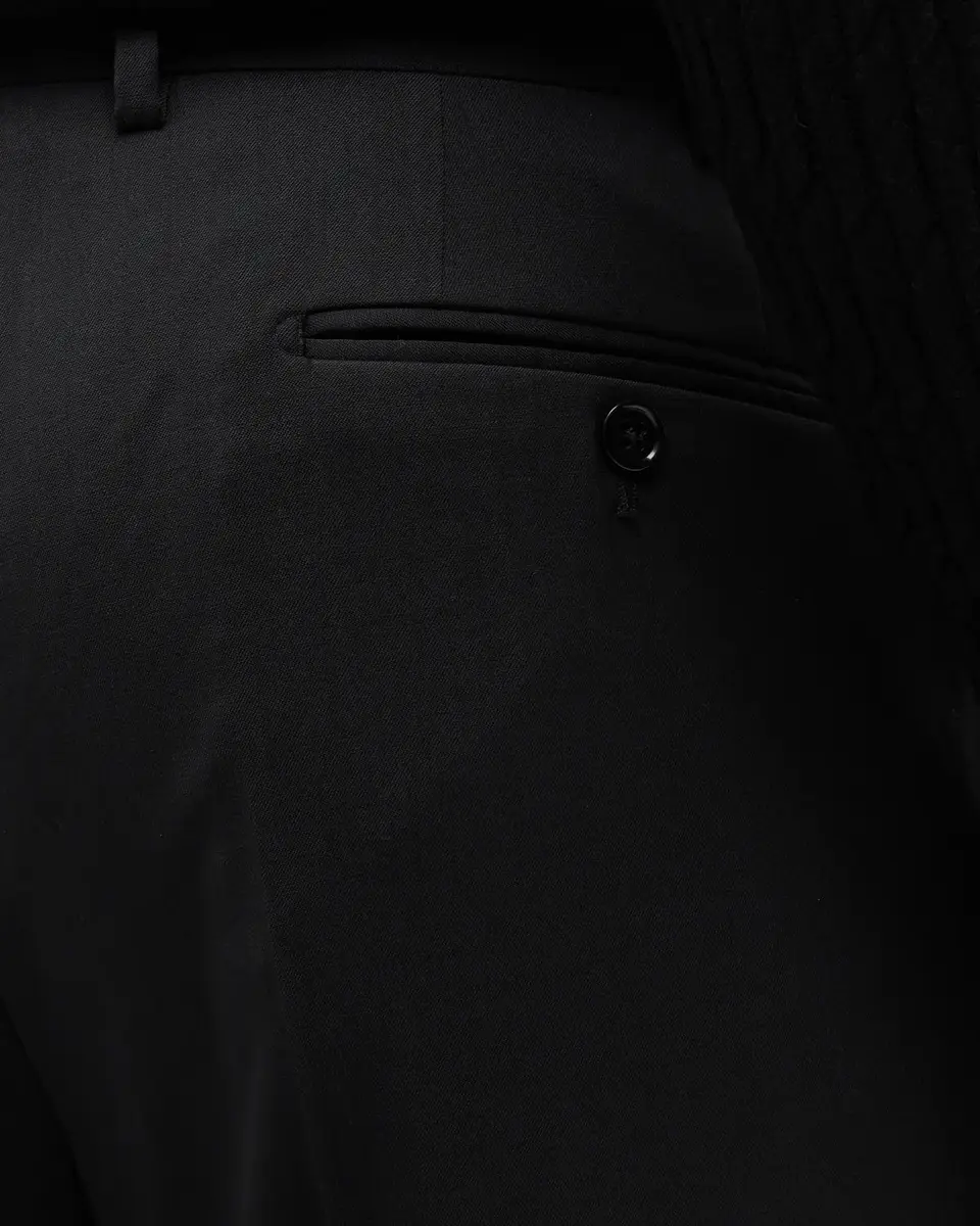 Giorgio Armani Basic Wool Flat-Front Trousers | Thumbnail 5 Giorgio Armani Basic Wool Flat-Front Trousers | Thumbnail 5