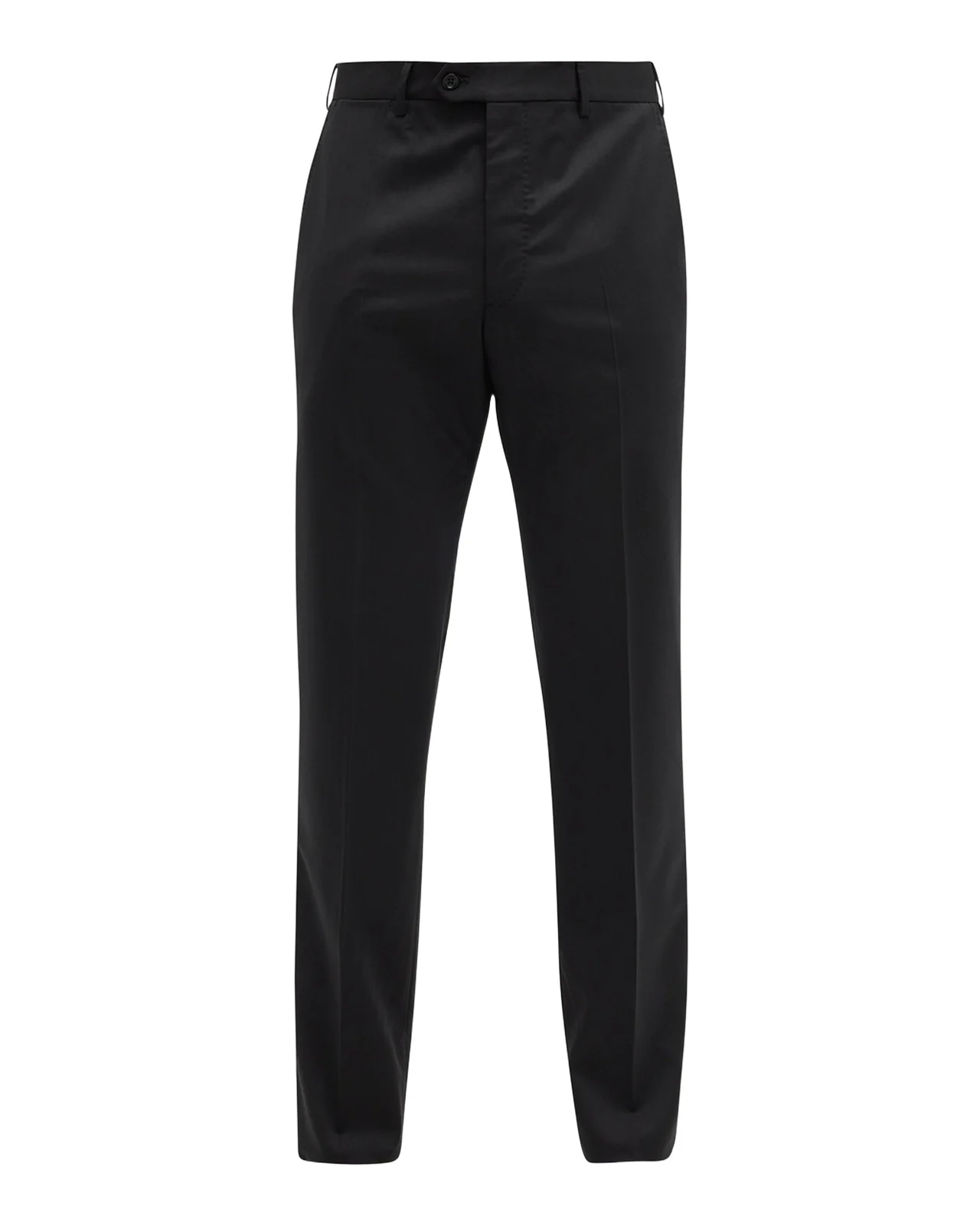 Giorgio Armani Basic Wool Flat-Front Trousers