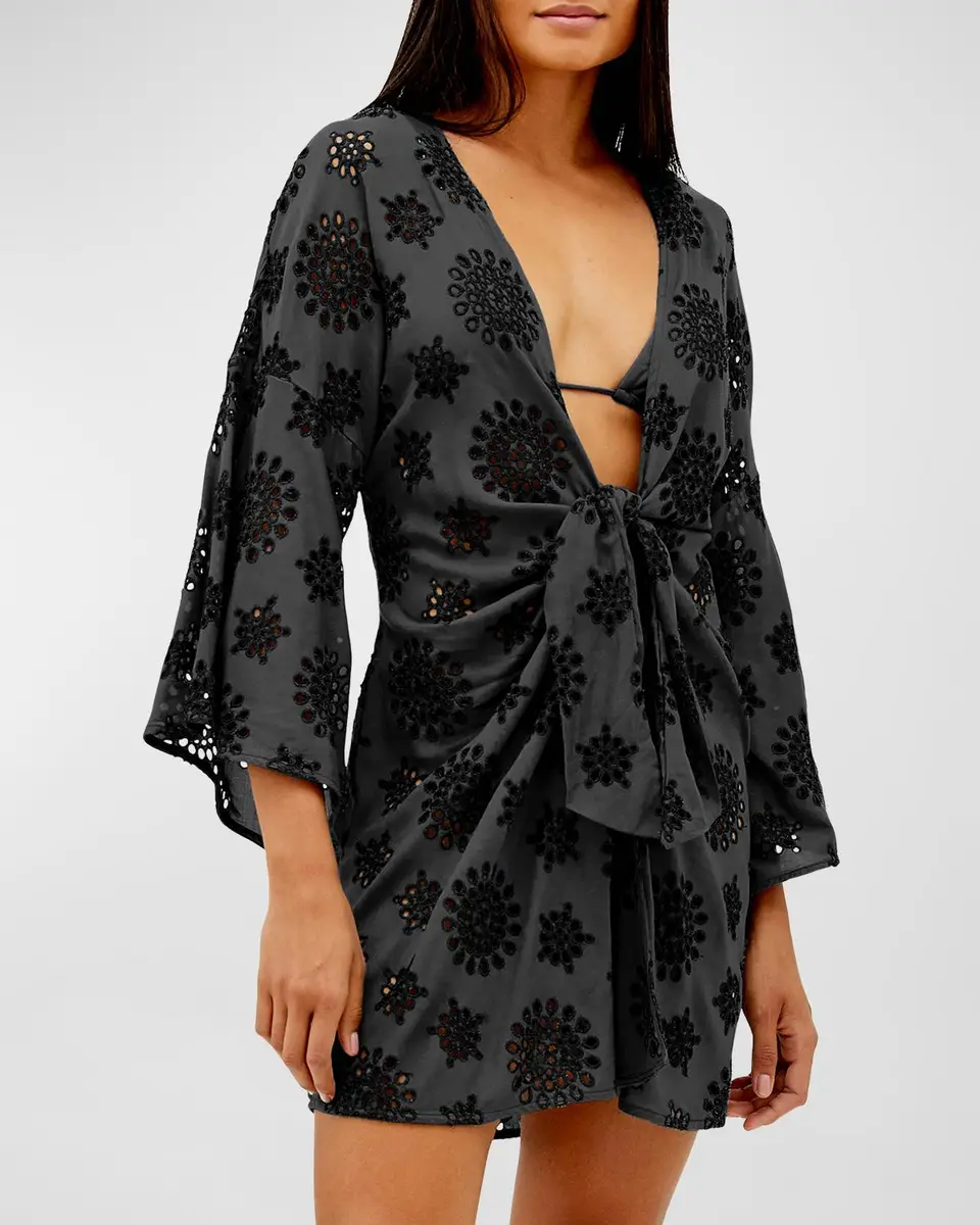 ViX Perola Knot Short Caftan Coverup | Thumbnail 2 ViX Perola Knot Short Caftan Coverup | Thumbnail 2