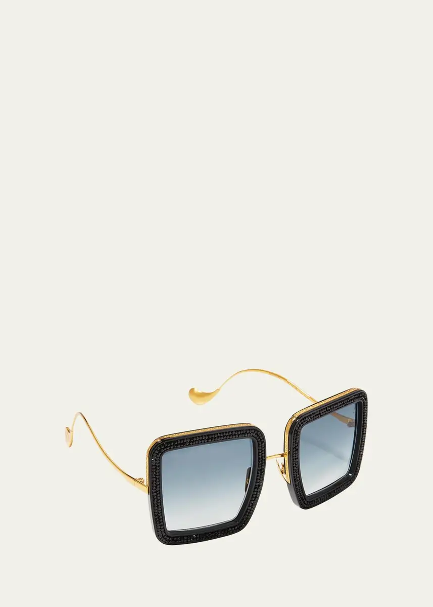 Anna-Karin Karlsson Beaming Sky Swarovski Square Acetate Sunglasses | Thumbnail 2 Anna-Karin Karlsson Beaming Sky Swarovski Square Acetate Sunglasses | Thumbnail 2