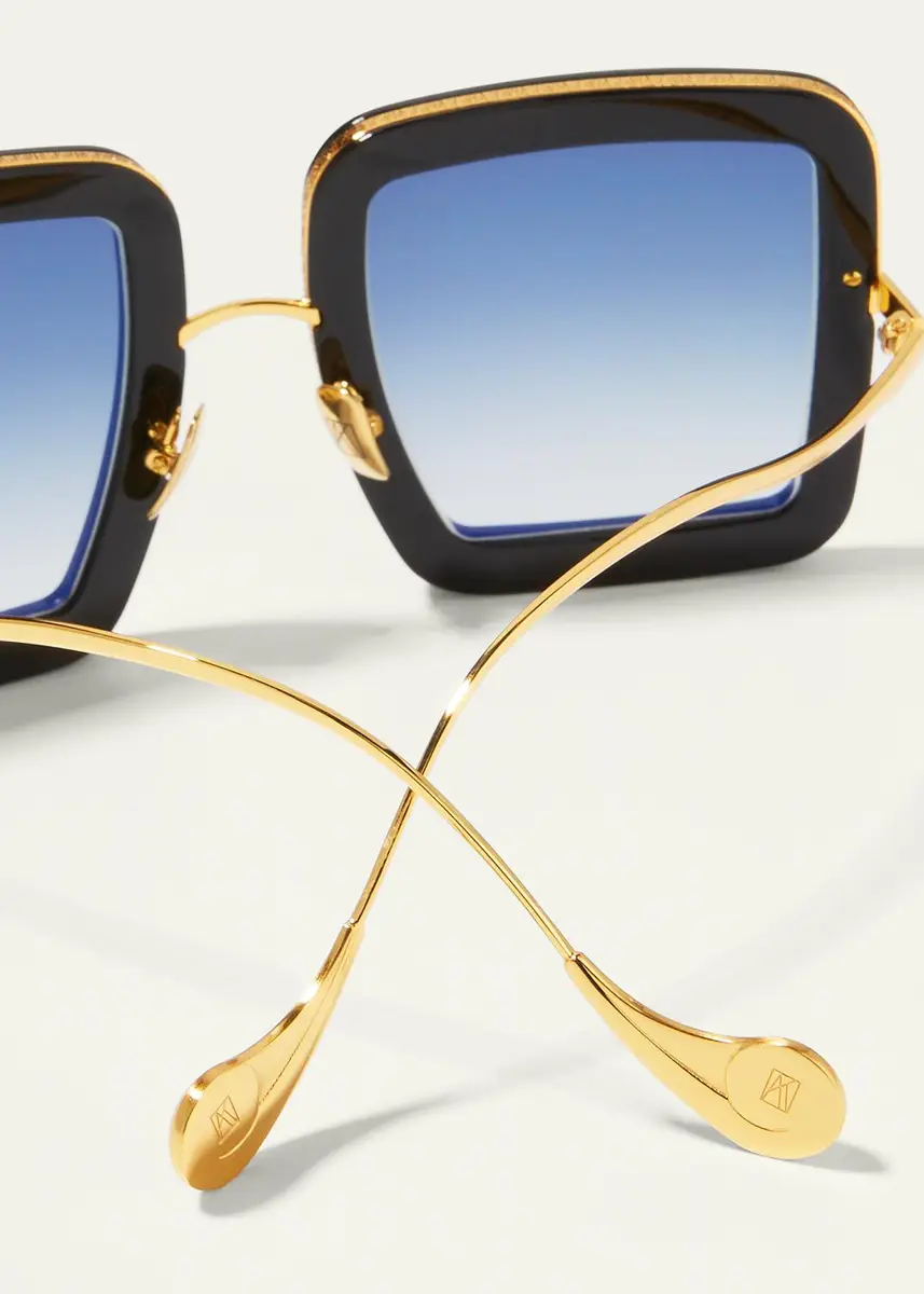 Anna-Karin Karlsson Beaming Sky Swarovski Square Acetate Sunglasses | Thumbnail 4 Anna-Karin Karlsson Beaming Sky Swarovski Square Acetate Sunglasses | Thumbnail 4