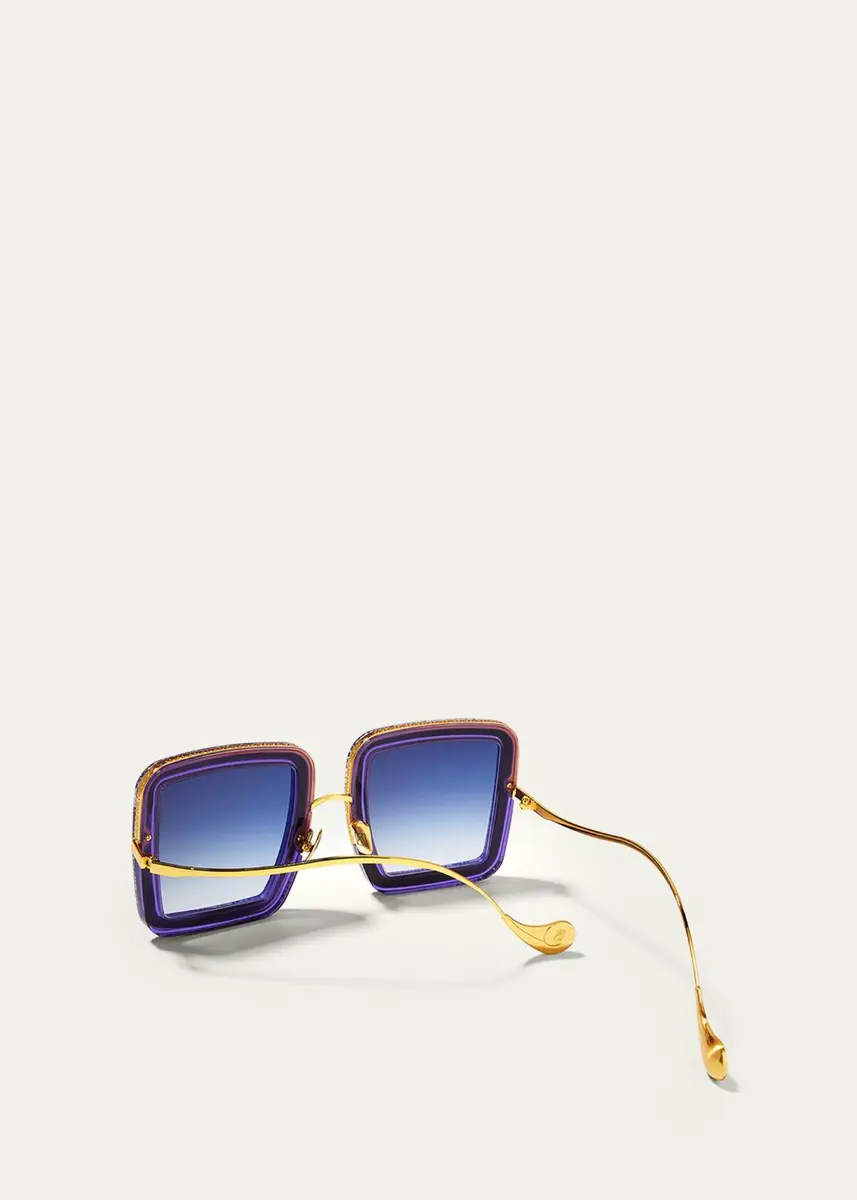 Anna-Karin Karlsson Beaming Sky Swarovski Square Acetate Sunglasses | Thumbnail 6 Anna-Karin Karlsson Beaming Sky Swarovski Square Acetate Sunglasses | Thumbnail 6