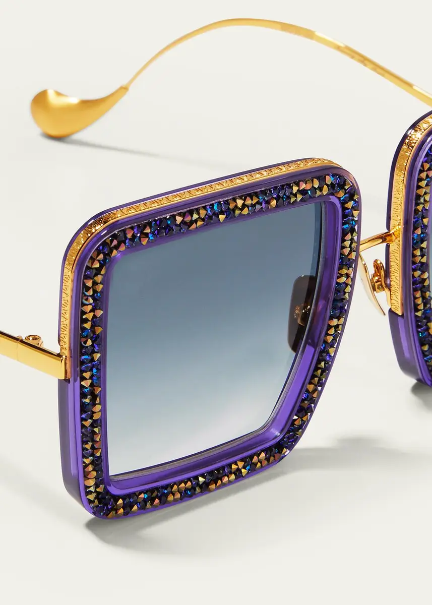 Anna-Karin Karlsson Beaming Sky Swarovski Square Acetate Sunglasses | Thumbnail 8 Anna-Karin Karlsson Beaming Sky Swarovski Square Acetate Sunglasses | Thumbnail 8