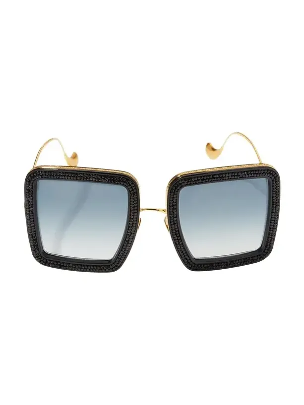Anna-Karin Karlsson Beaming Sky Swarovski Square Acetate Sunglasses