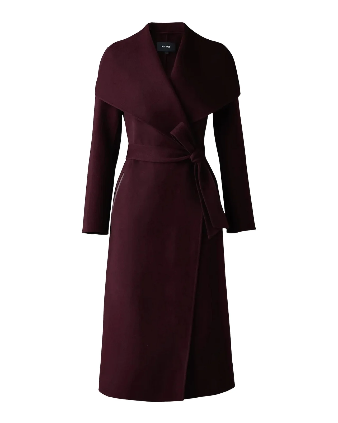 Mackage Mai Wool Belted Wrap Coat