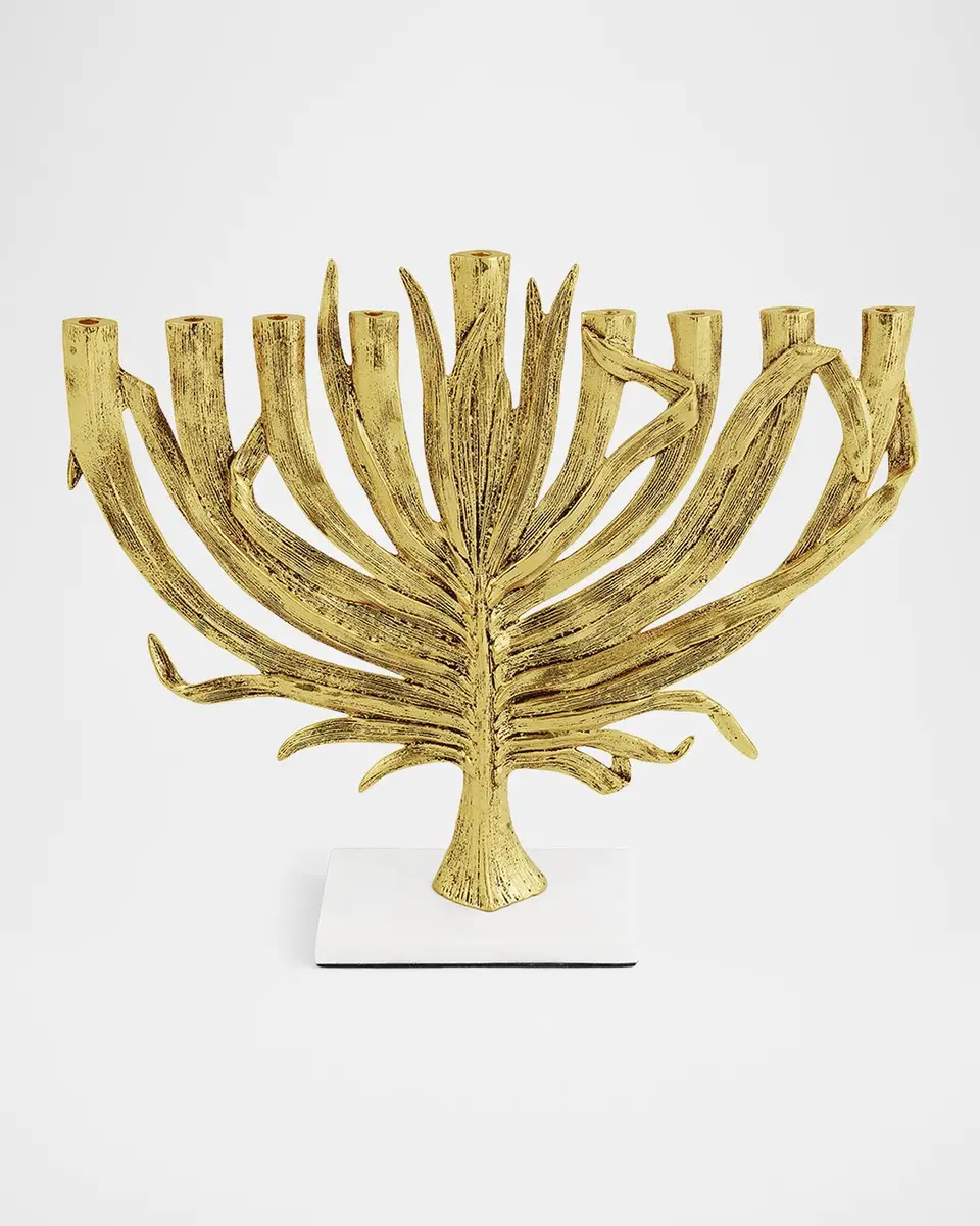 Michael Aram Palm Medium Menorah | Thumbnail 2 Michael Aram Palm Medium Menorah | Thumbnail 2