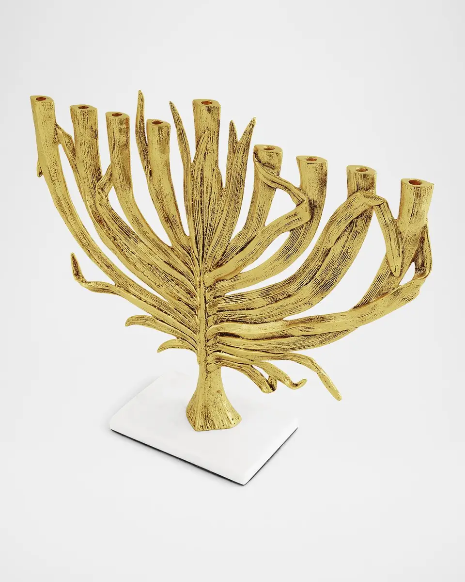 Michael Aram Palm Medium Menorah | Thumbnail 3 Michael Aram Palm Medium Menorah | Thumbnail 3