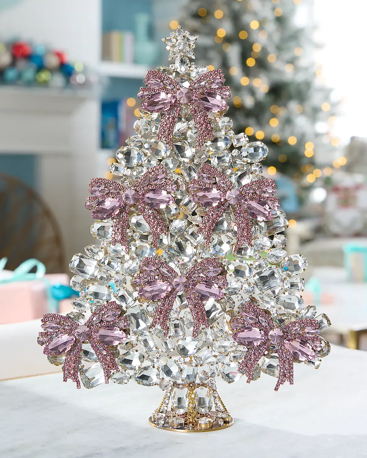 Exclusive Ribbon Crystal Christmas Tree Decoration
