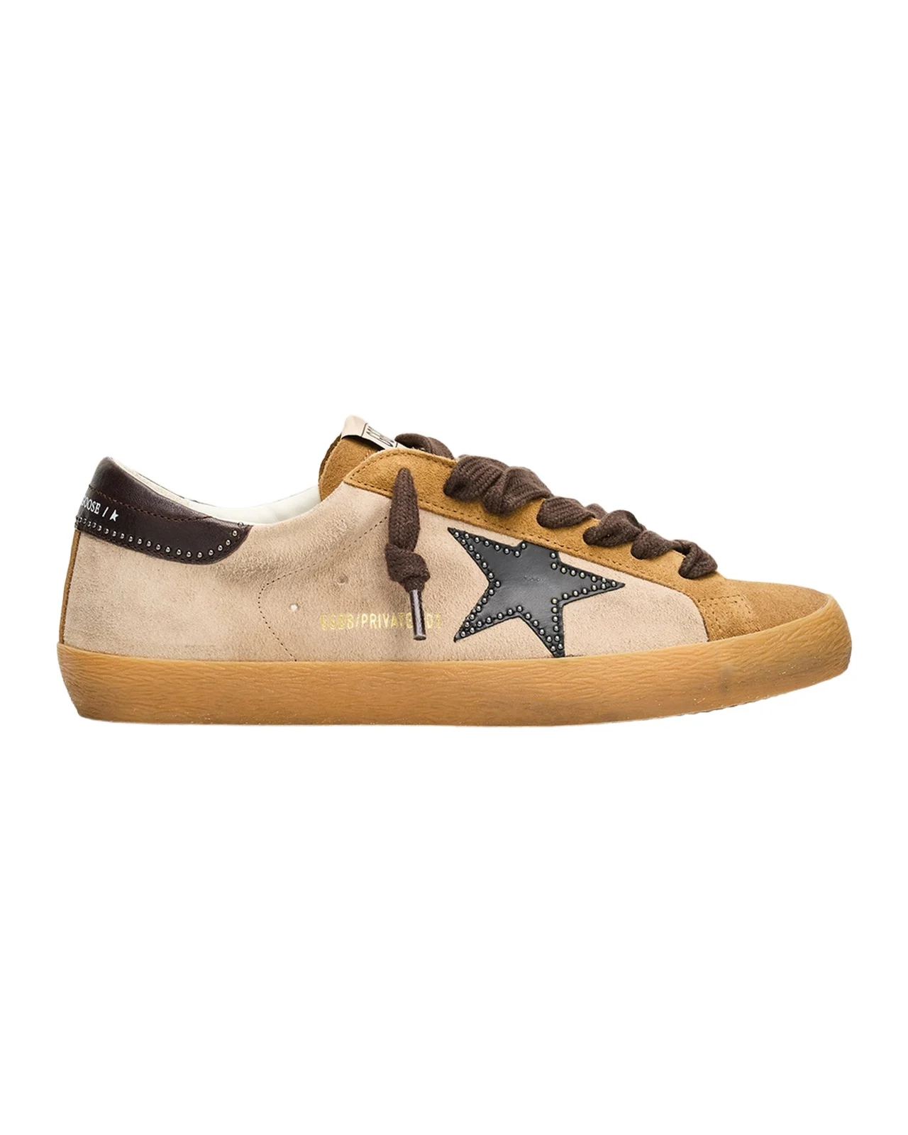 Golden Goose Men's Super-Star Suede Studded Leather Low-Top Sneakers