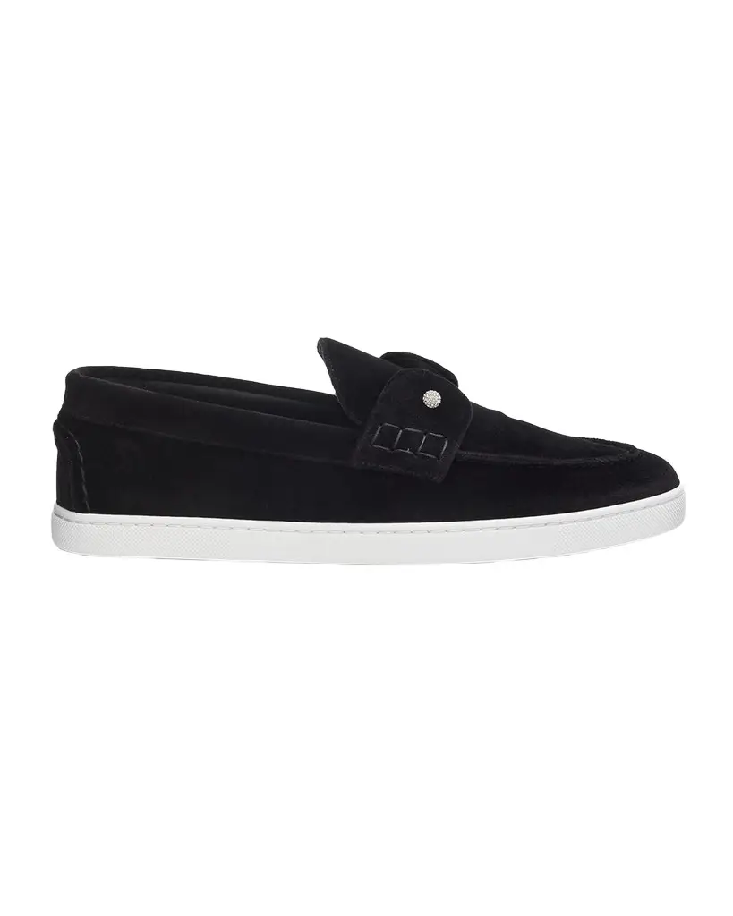 Men's Chambeliboat Night Strass Velvet Boat Shoes Men's Chambeliboat Night Strass Velvet Boat Shoes
