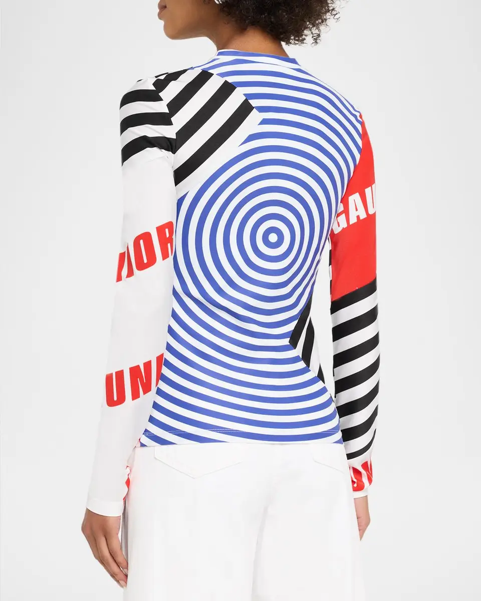 Jean Paul Gaultier Junior Gaultier Stretch Jersey Long-Sleeve Top | Thumbnail 3