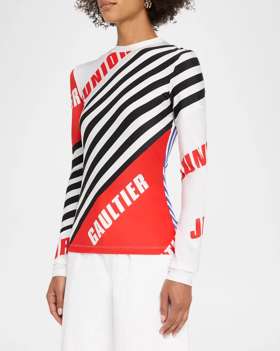 Jean Paul Gaultier Junior Gaultier Stretch Jersey Long-Sleeve Top | Thumbnail 4