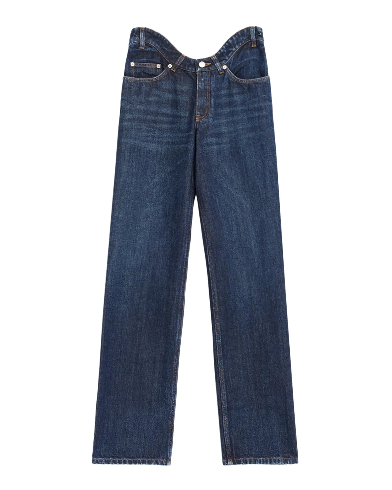 Arched Waist Straight-Leg Jeans Arched Waist Straight-Leg Jeans