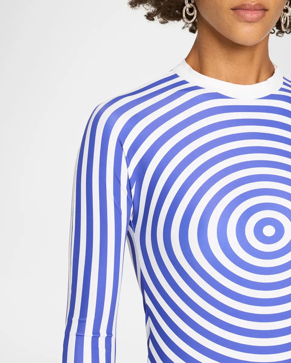 Jean Paul Gaultier The Blue Target Jersey Long-Sleeve Top | Thumbnail 5