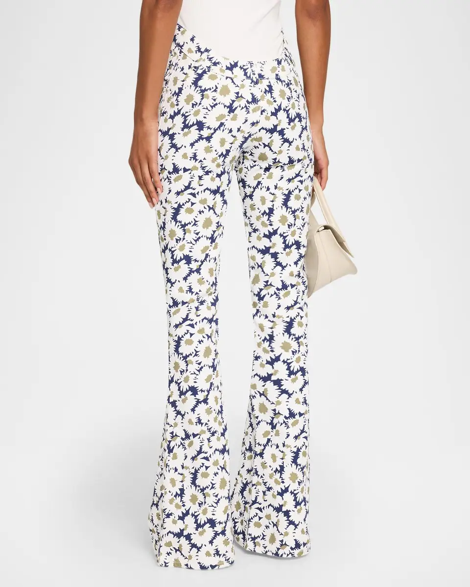 Jean Paul Gaultier Arched Waist Floral Flare Jeans | Thumbnail 3