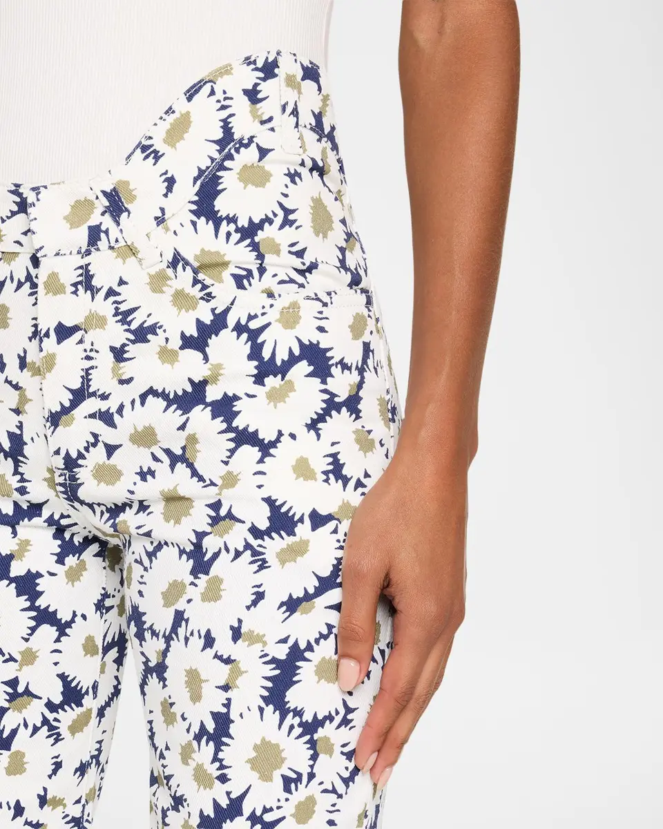 Jean Paul Gaultier Arched Waist Floral Flare Jeans | Thumbnail 5