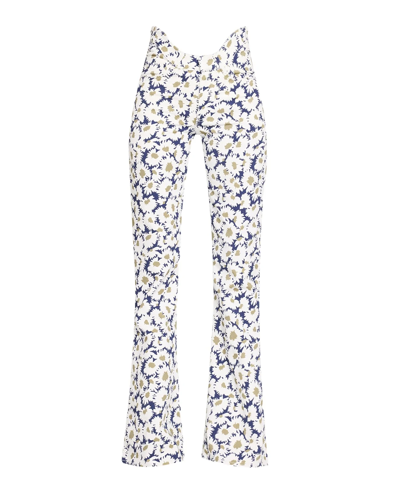 Arched Waist Floral Flare Jeans Arched Waist Floral Flare Jeans