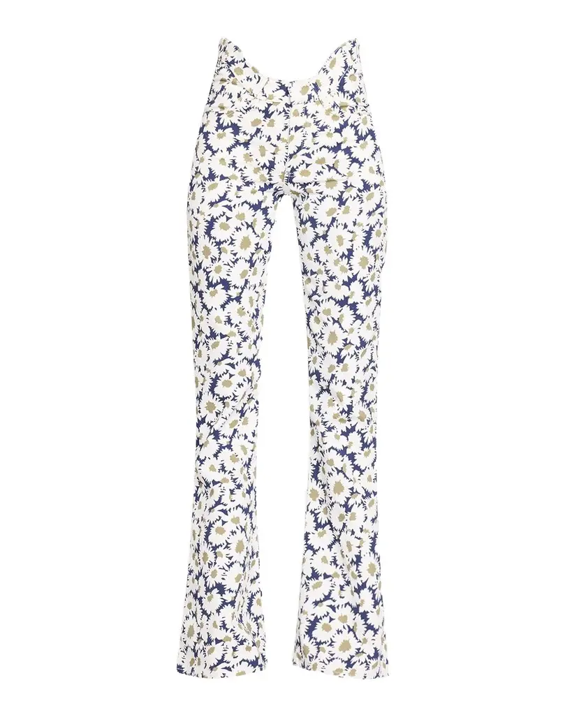 Jean Paul Gaultier Arched Waist Floral Flare Jeans | Image 1 Jean Paul Gaultier Arched Waist Floral Flare Jeans | Image 1