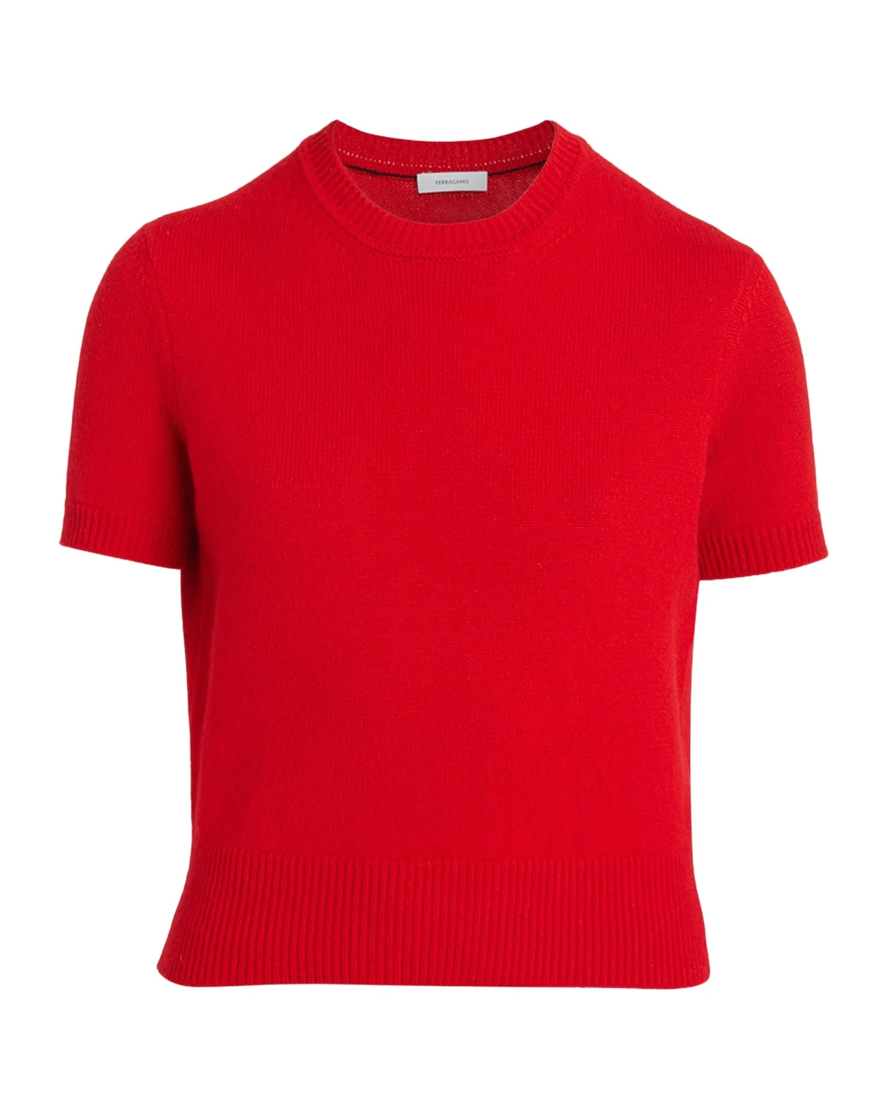 Short-Sleeve Cashmere Crewneck Sweater Short-Sleeve Cashmere Crewneck Sweater