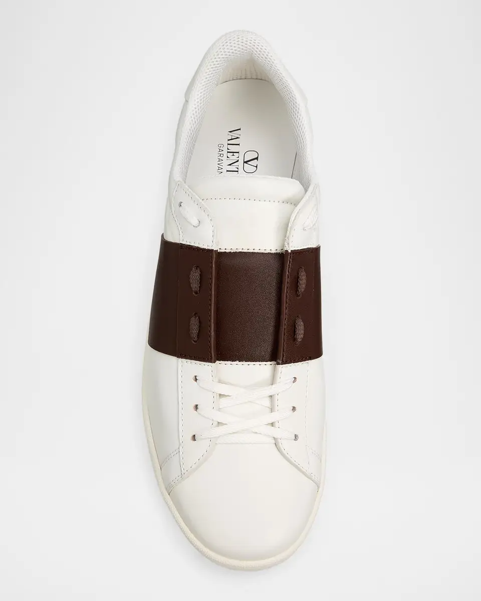 Valentino Garavani Men's Open Royco Sneakers in Nappa Calfskin | Thumbnail 6 Valentino Garavani Men's Open Royco Sneakers in Nappa Calfskin | Thumbnail 6