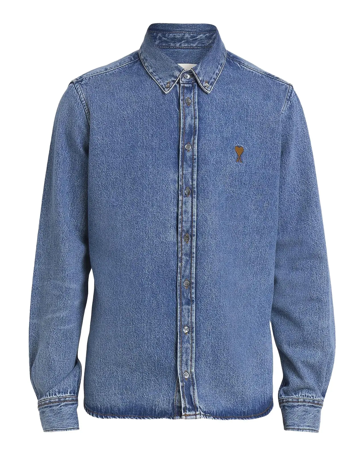 Men's Ami de Coeur Denim Button-Down Shirt