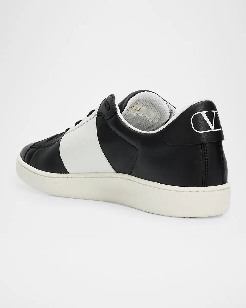 Valentino Garavani Men's Open Royco Sneakers in Nappa Calfskin | Thumbnail 4 Valentino Garavani Men's Open Royco Sneakers in Nappa Calfskin | Thumbnail 4