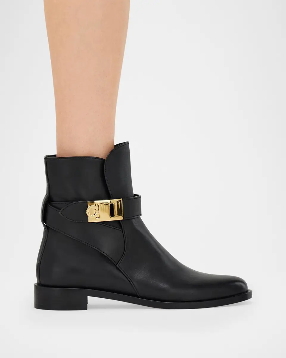 Ferragamo Zanira Leather Ankle Boots | Thumbnail 2 Ferragamo Zanira Leather Ankle Boots | Thumbnail 2