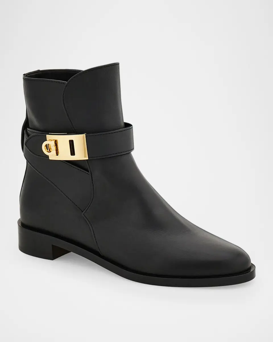 Ferragamo Zanira Leather Ankle Boots | Thumbnail 7 Ferragamo Zanira Leather Ankle Boots | Thumbnail 7