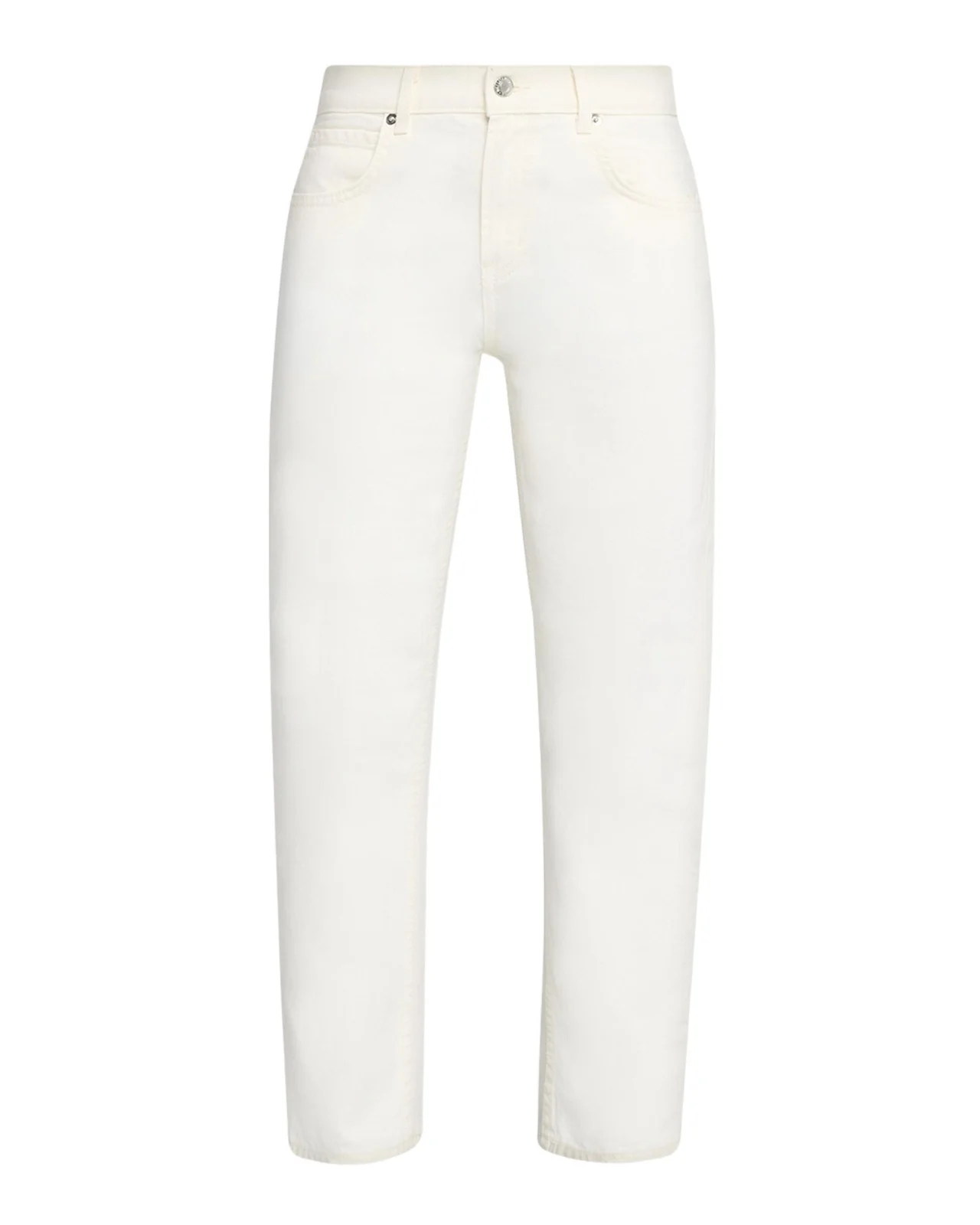 Nili Lotan Lorimer Low-Rise Straight-Leg Crop Jeans