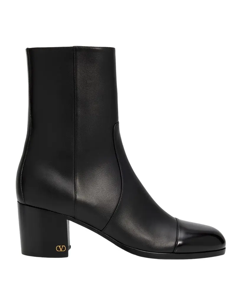 Valentino Garavani 60mm Zimmy Leather Ankle Boots | Image 1 Valentino Garavani 60mm Zimmy Leather Ankle Boots | Image 1