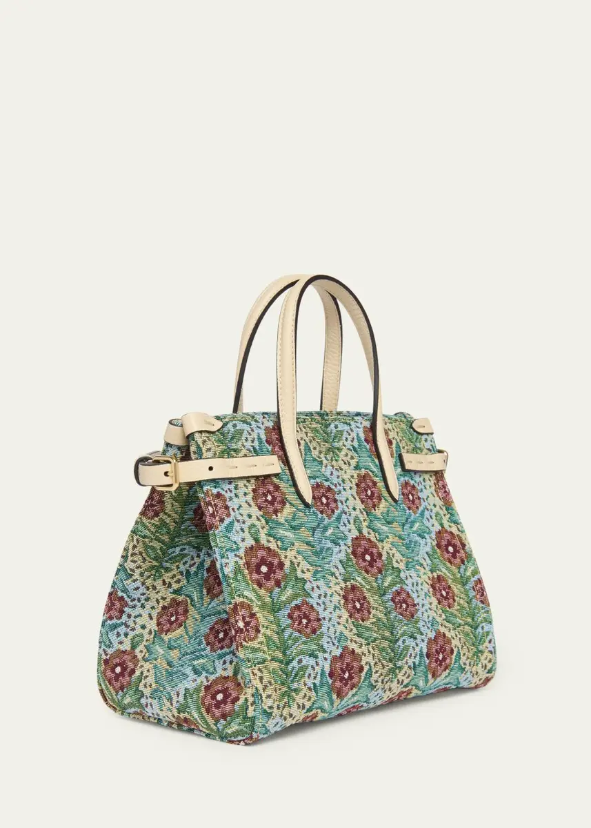 Valentino Garavani Antibes Small Floral Woven Tote Bag | Thumbnail 3 Valentino Garavani Antibes Small Floral Woven Tote Bag | Thumbnail 3