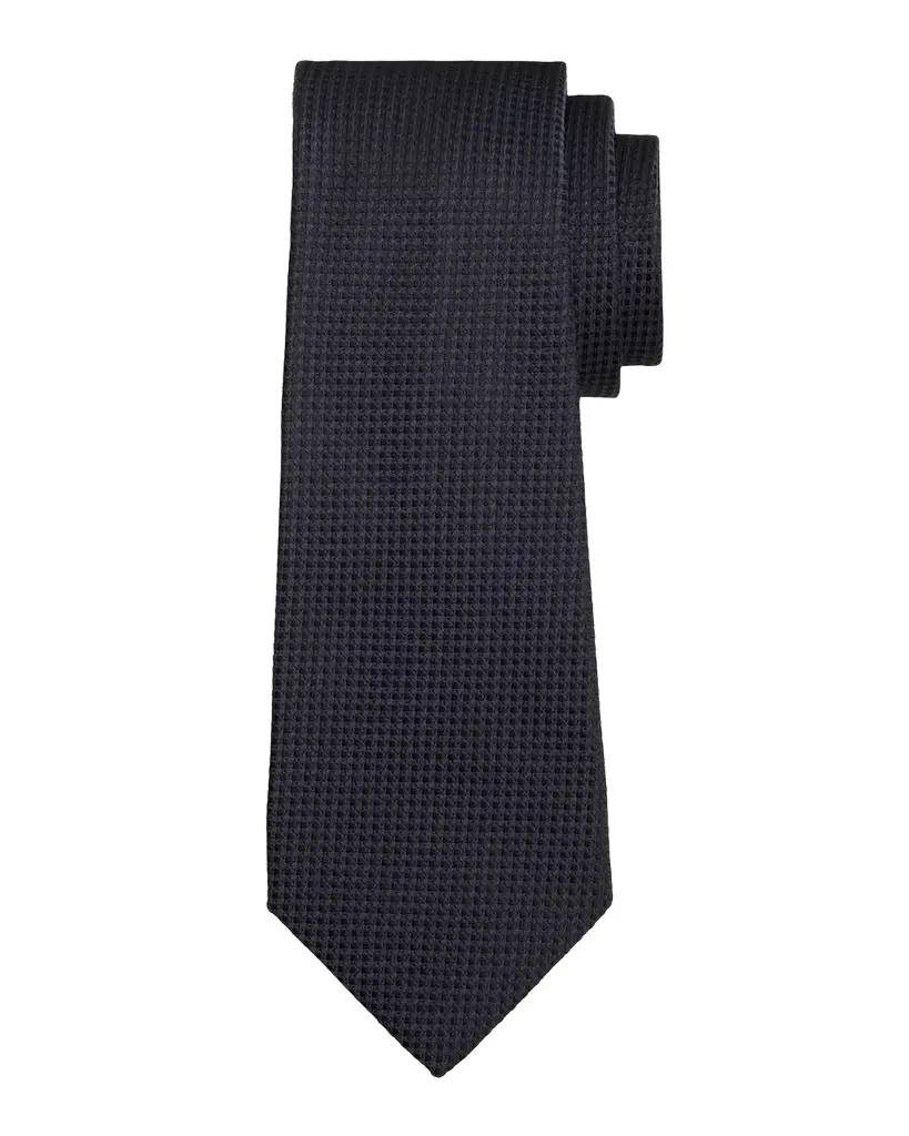 Kiton Men's Silk Micro-Jacquard 7-Fold Tie | Image 1 Kiton Men's Silk Micro-Jacquard 7-Fold Tie | Image 1